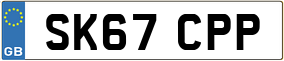 Trailer License Plate